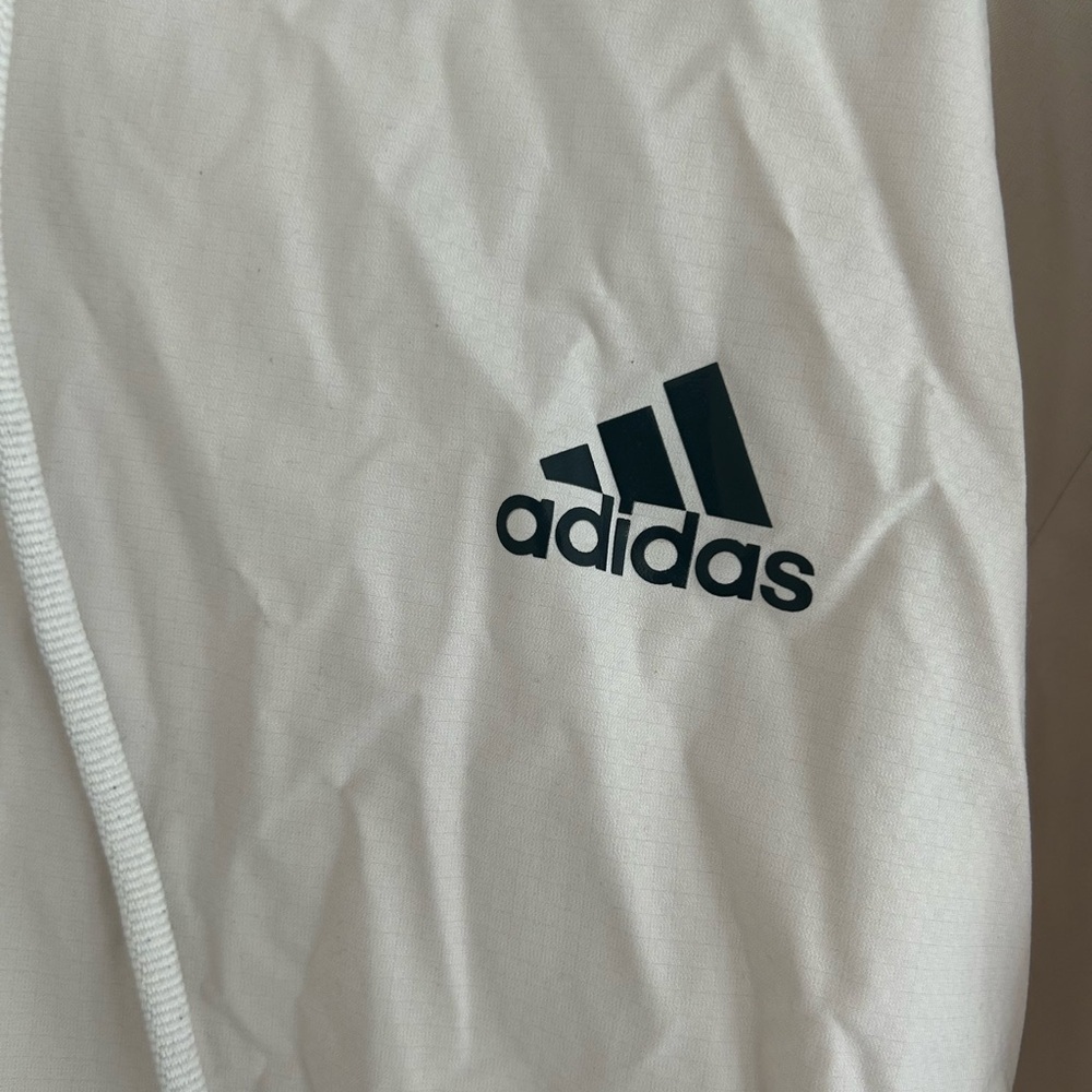 Adidas White Windbreaker Jacket - Picture 2 of 6